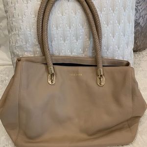 Cole Haan all leather shoulder bag.